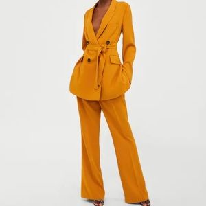 Zara mustard dress pants XS